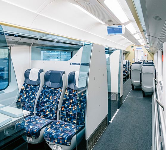 Seats for MÁV InterCity trains